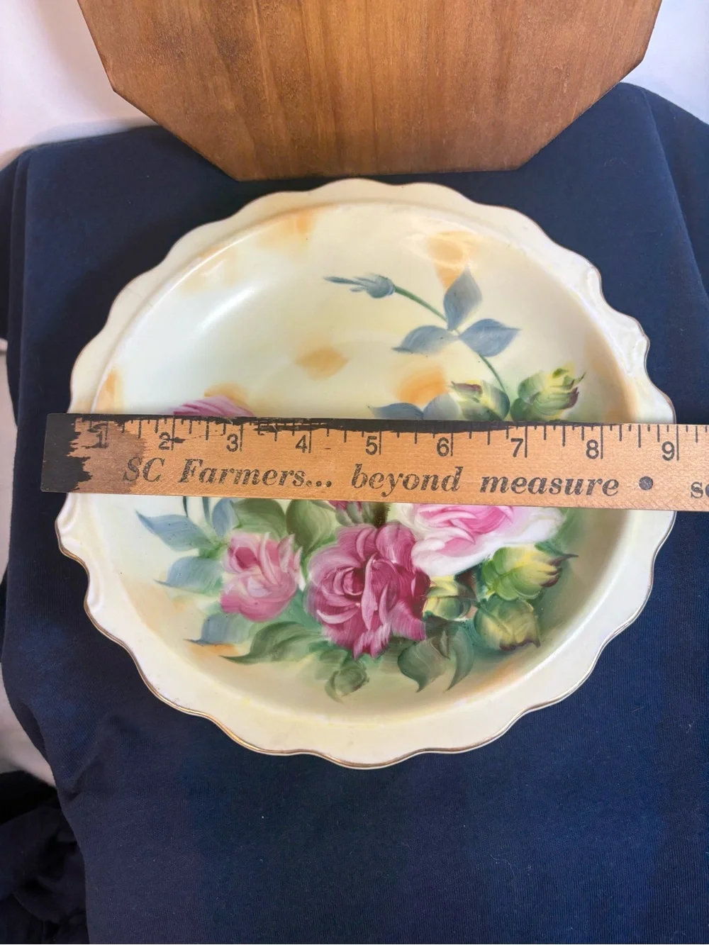 Lefton Cabbage Rose Bowl 5245